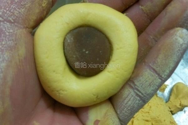 陕西奶香金丝南瓜饼的做法图解10