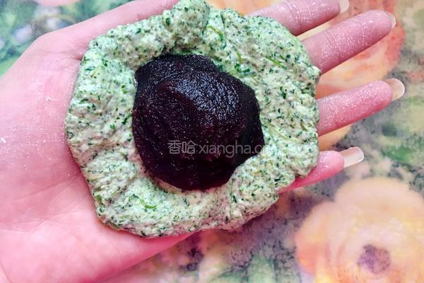 桂花艾草青团的做法图解2