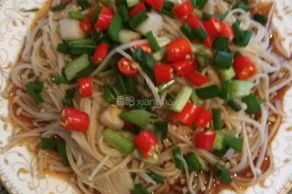 凉拌金针菇的做法图解6