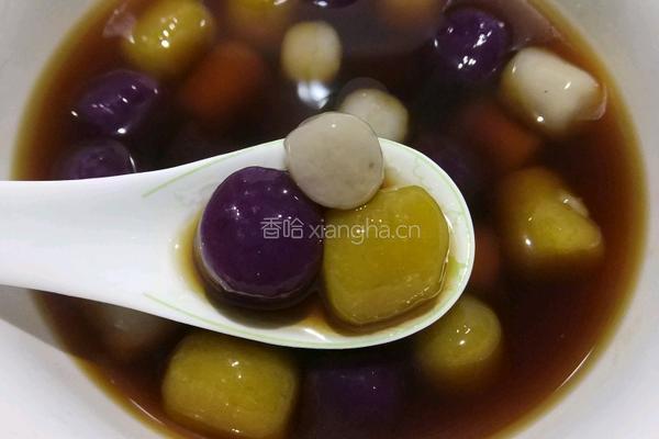 三色芋圆的做法图解12