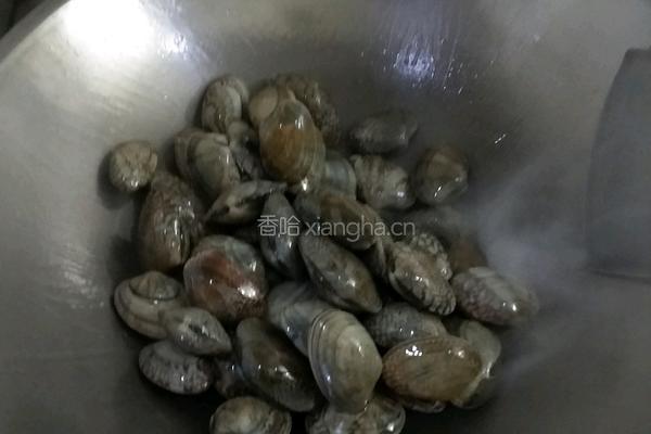 葱爆花蛤的做法图解5