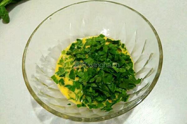菠菜鸡蛋饼的做法图解6