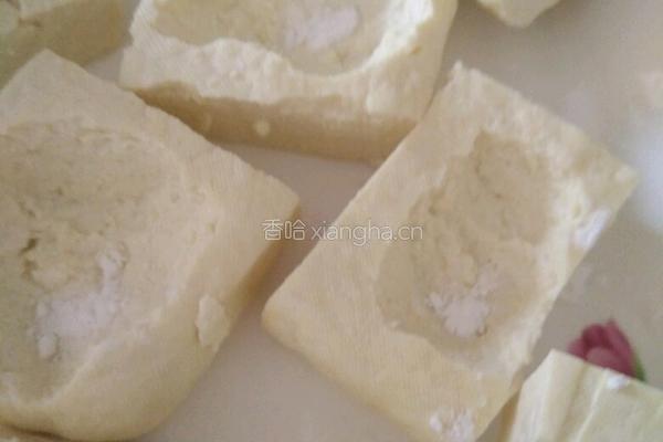 豆腐酿肉的做法图解2