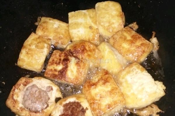 豆腐酿肉的做法图解5