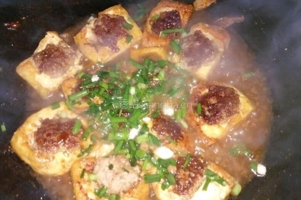 豆腐酿肉的做法图解7