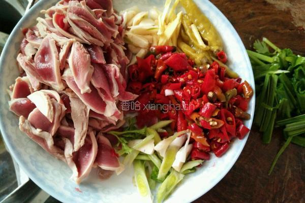 辣炒鸡胗的做法图解4