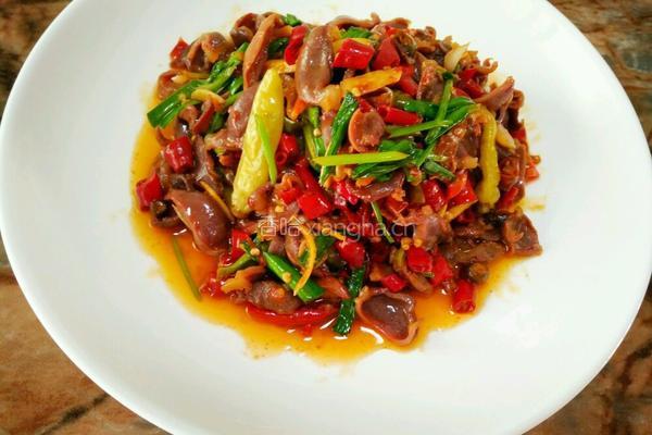 辣炒鸡胗的做法图解12