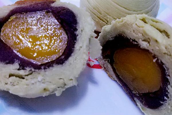 抹茶蛋黄酥的做法图解10