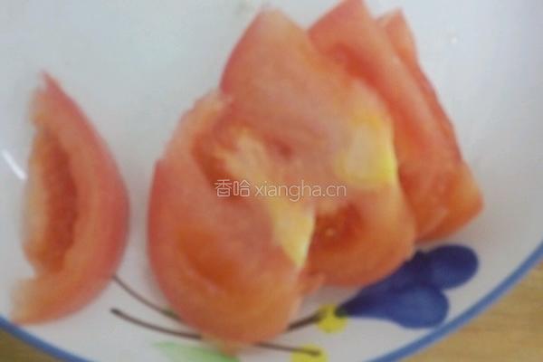西红柿油麦菜鸡蛋面的做法图解3