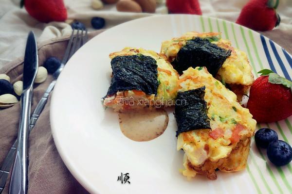 宝宝什锦米煎饼的做法图解10