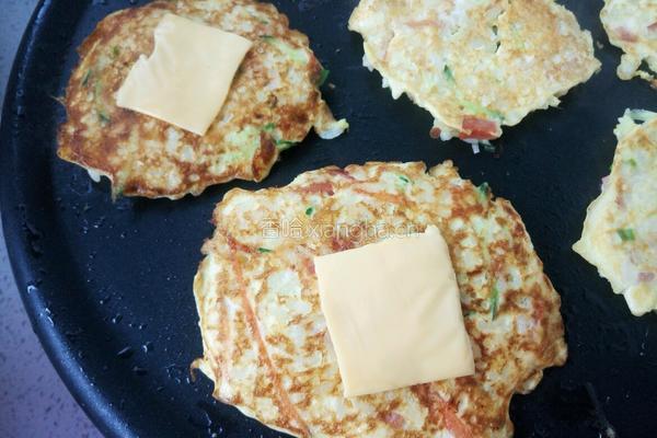 宝宝什锦米煎饼的做法图解7
