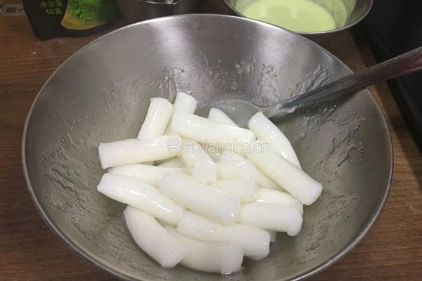 抹茶毛豆年糕的做法图解6