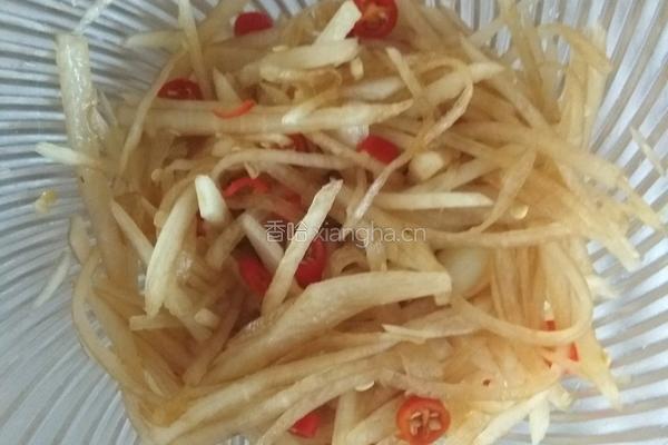 腌白萝卜丝的做法图解4