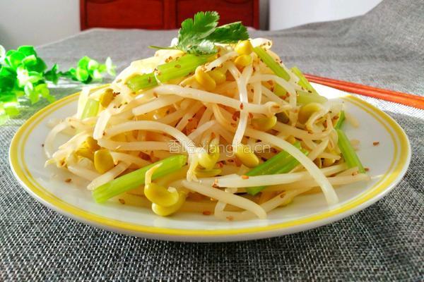 黄豆芽拌芹菜的做法图解15