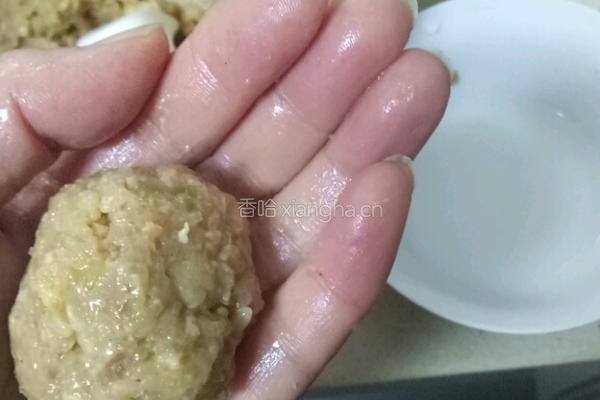 糯米肉圆的做法图解4