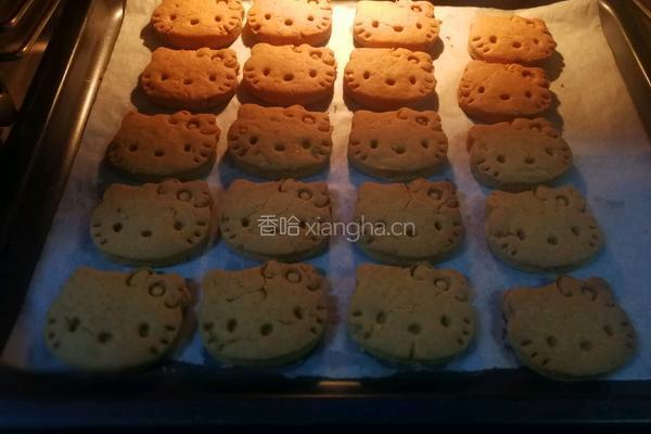 花生酱kitty曲奇的做法图解10