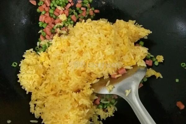 黄金蛋炒饭的做法图解6