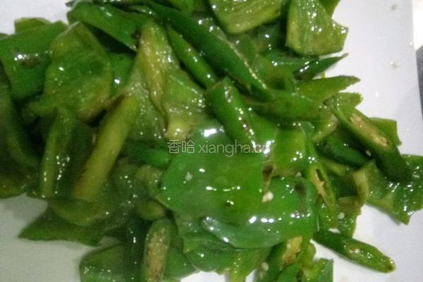 青椒炒肉的做法图解3
