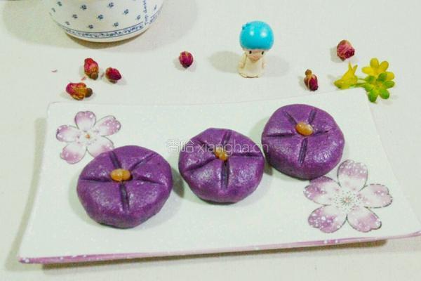 紫薯饼（蜜豆）