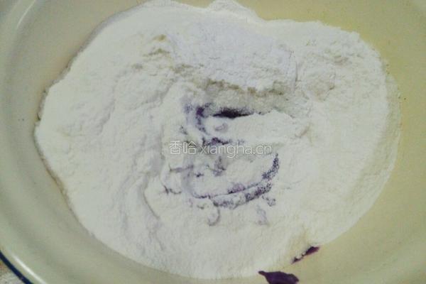 紫薯饼（蜜豆）的做法图解2