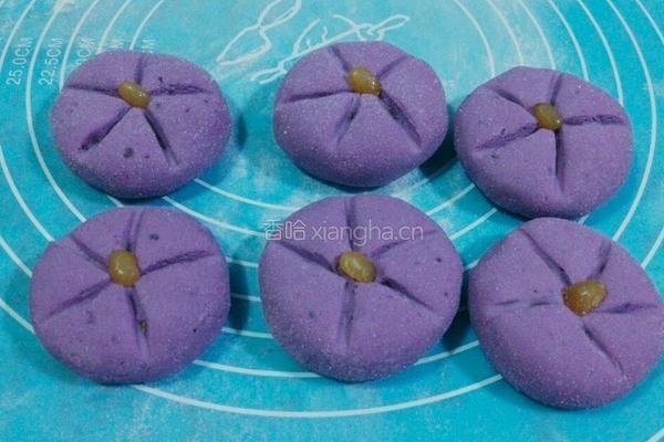 紫薯饼（蜜豆）的做法图解5