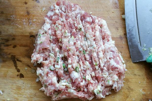 猪肉白菜饺子的做法图解3