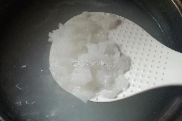 莴笋碎肉粥的做法图解4