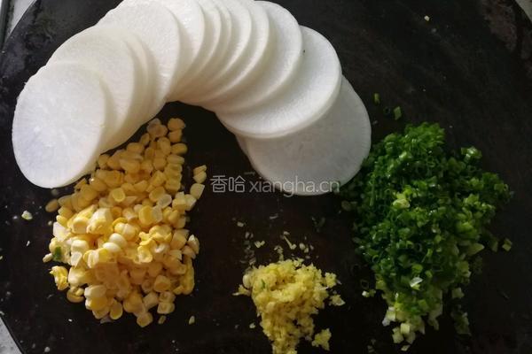 萝卜酿肉的做法图解3