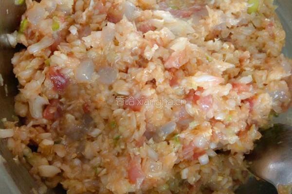 白菜猪肉虾仁饺和白菜猪肉海参饺的做法图解6