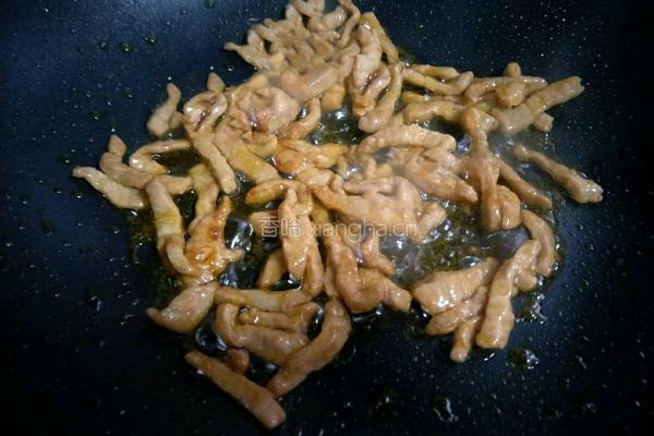 韭黄炒肉丝的做法图解4