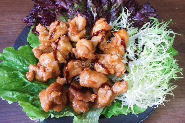 甜辣味蜂蜜炸鸡沙拉的做法图解13