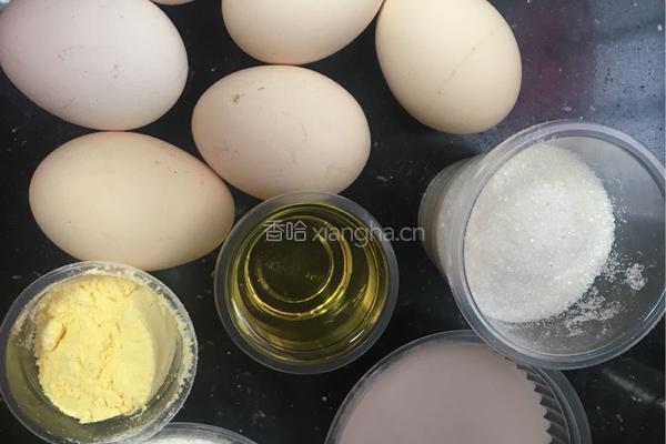 豆浆戚风蛋糕（6寸+8寸）的做法图解1