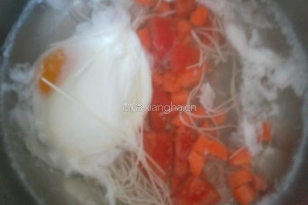 西红柿胡萝卜鸡蛋面的做法图解5