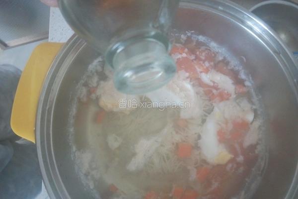西红柿胡萝卜鸡蛋面的做法图解7