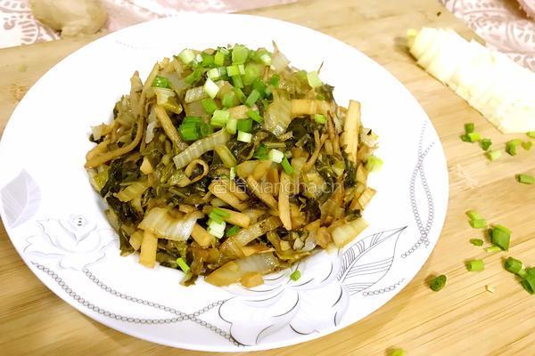 冬笋炒咸菜