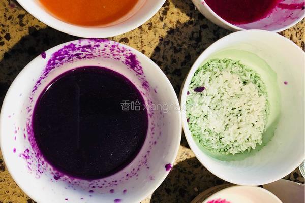彩虹米饭 七彩米饭的做法图解3