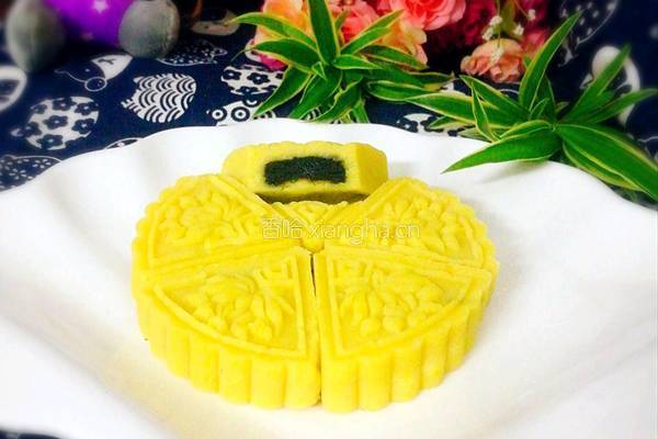 黑芝麻馅绿豆糕的做法图解5