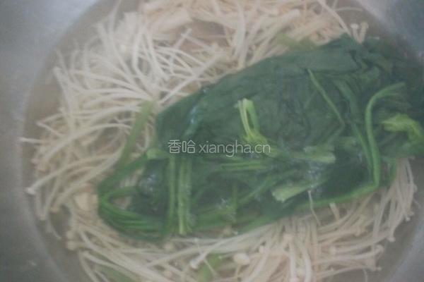 菠菜金针菇汤的做法图解5
