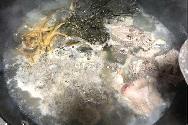 菜干骨头汤的做法图解3