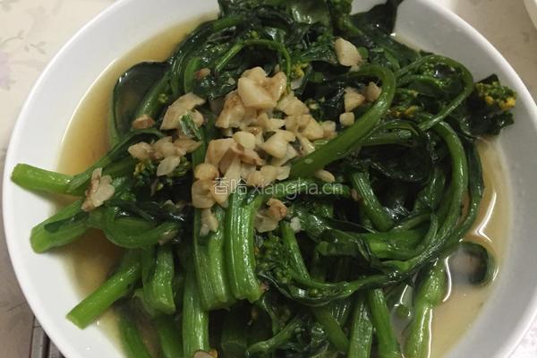 炒菜心的做法图解4