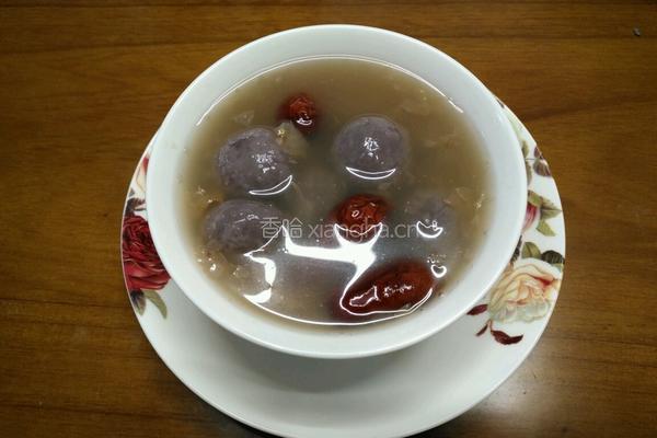 玫瑰蜜红枣汤圆的做法图解4