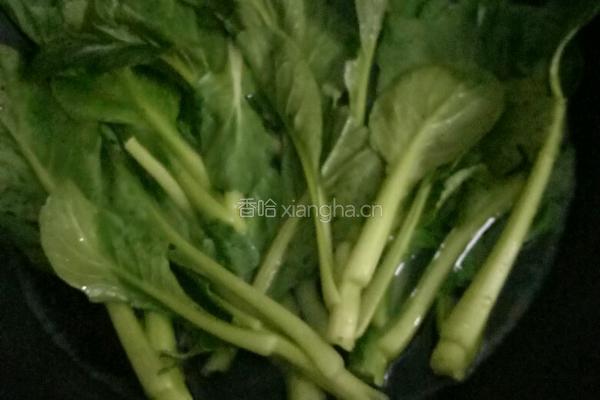 白灼菜心的做法图解3