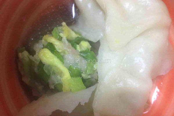 韭菜鸡蛋肉馅（肉三鲜）蒸饺的做法图解4