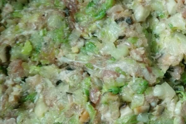 珍珠菜香菇肉馅的做法图解6