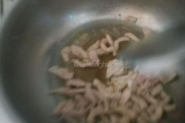 豆芽炒肉的做法图解4
