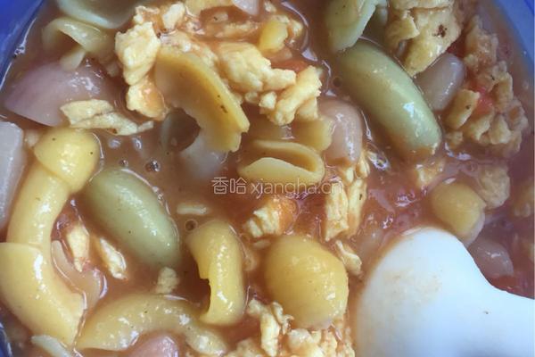 番茄炒蛋海螺面的做法图解9