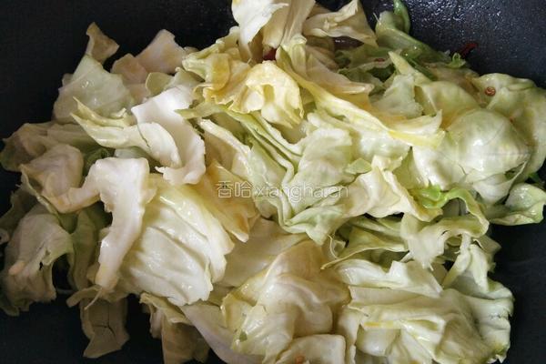耗油手撕包菜的做法图解4