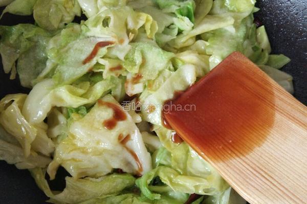 耗油手撕包菜的做法图解5