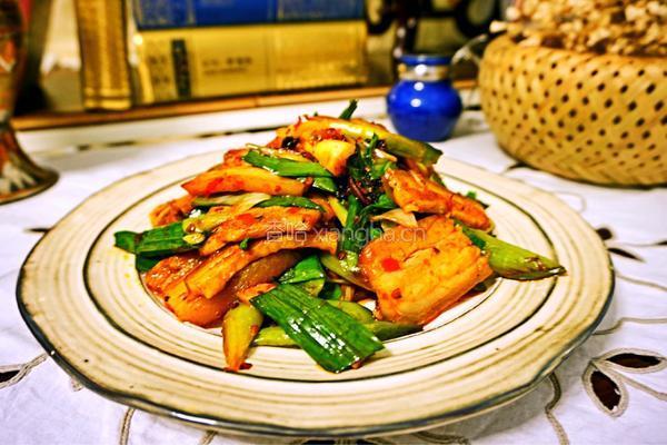 青蒜回锅肉的做法图解11