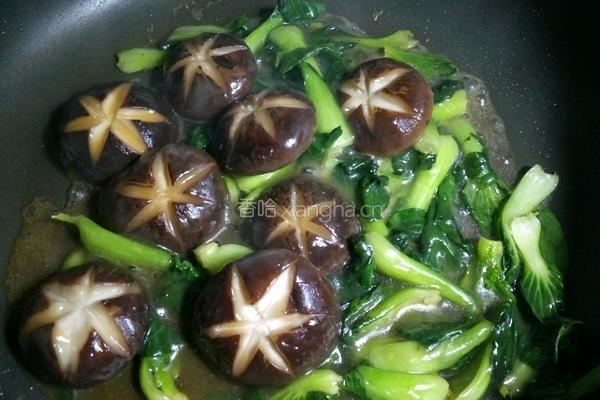 香菇青菜的做法图解8